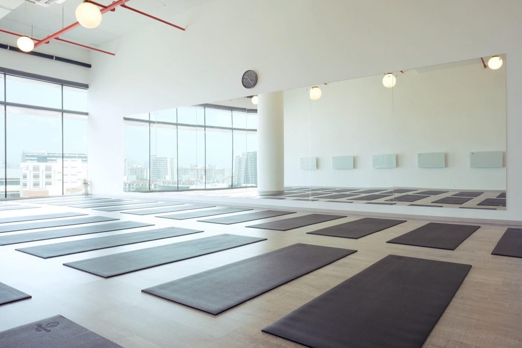 Interior of All About Yoga Studio in Singapore