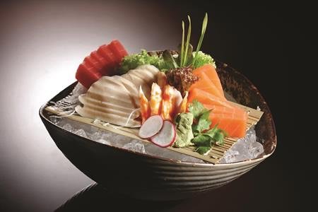 vegetarian sushi on a bowl