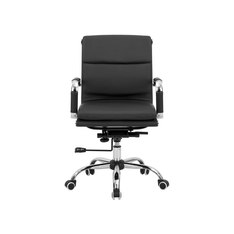 Eames Soft Pad Mid Back Office Chair in black
