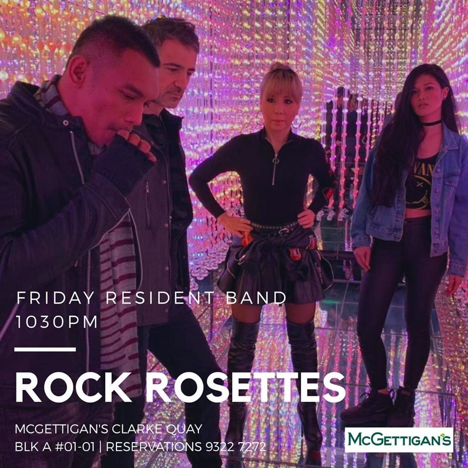 rock rosettes band in mcgettigans singapore