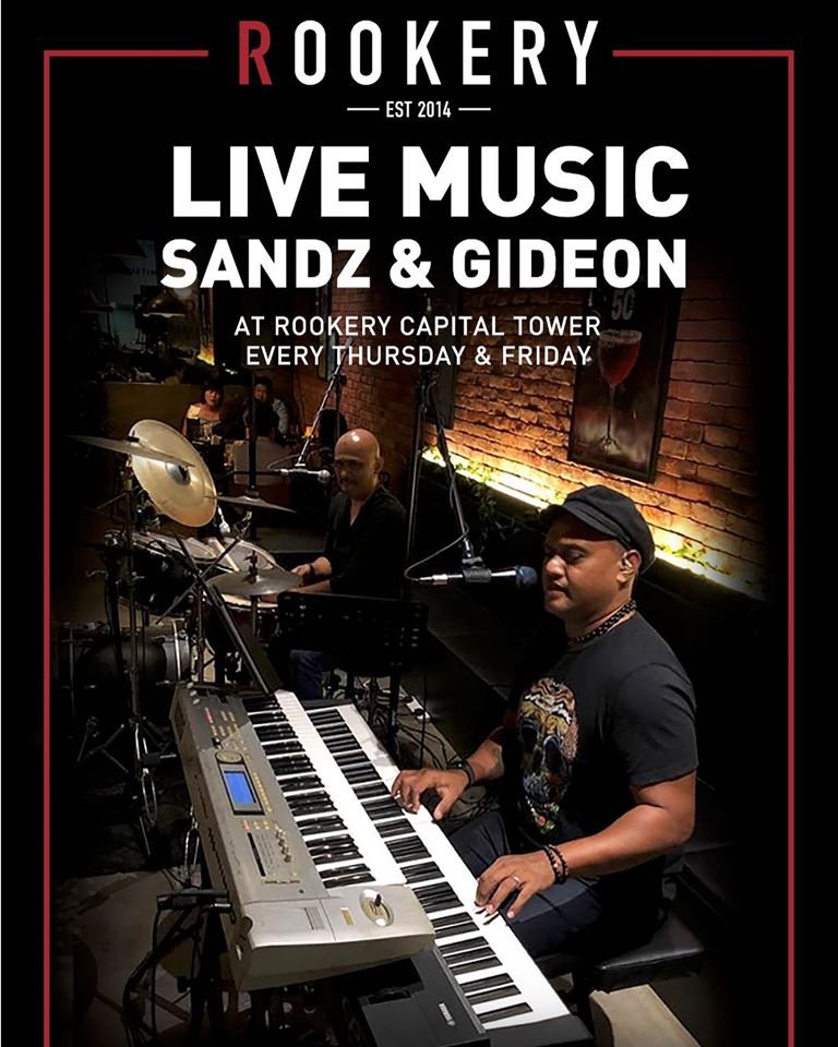 sandz and gideon performing live at rookery bar sin singapore