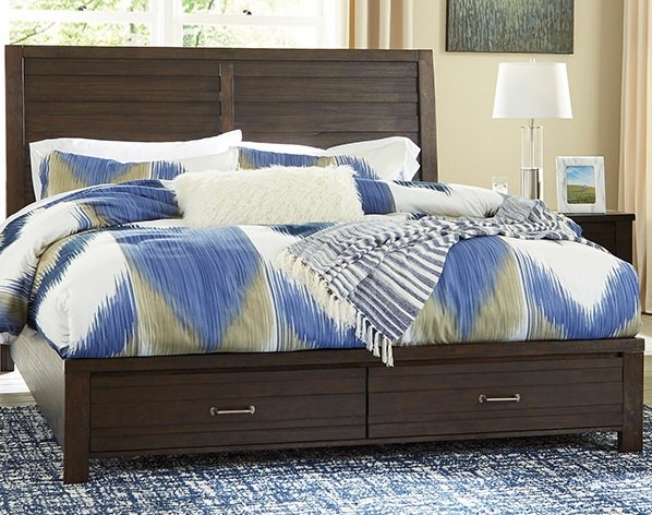 Darby panel bed with storage