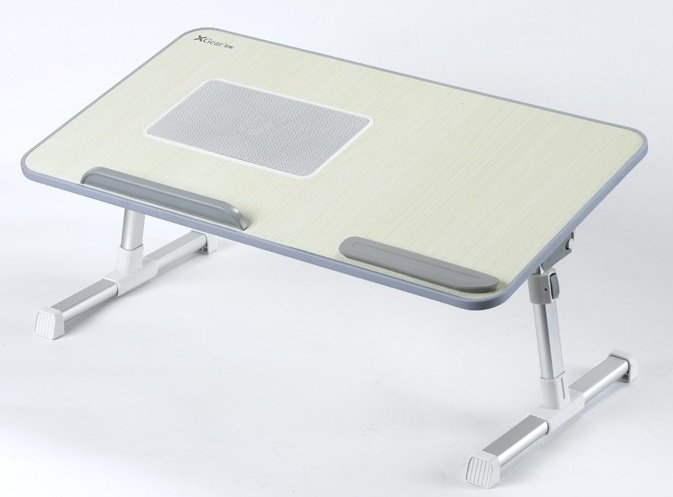 Grey Xgear A8 Foldable Portable Laptop Desk Bed Table