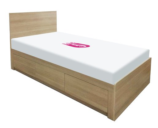 Sea Horse Bed with 3 Drawers with Head-box
