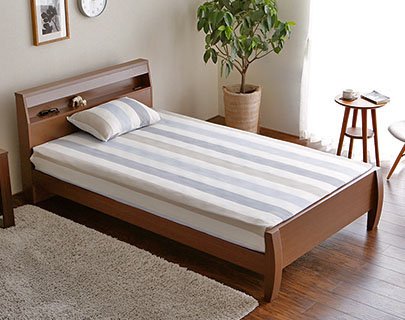 A bed from Bed and Basics