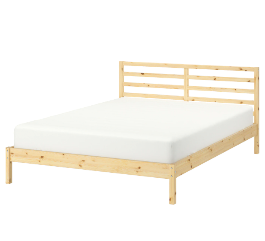 A bed from IKEA