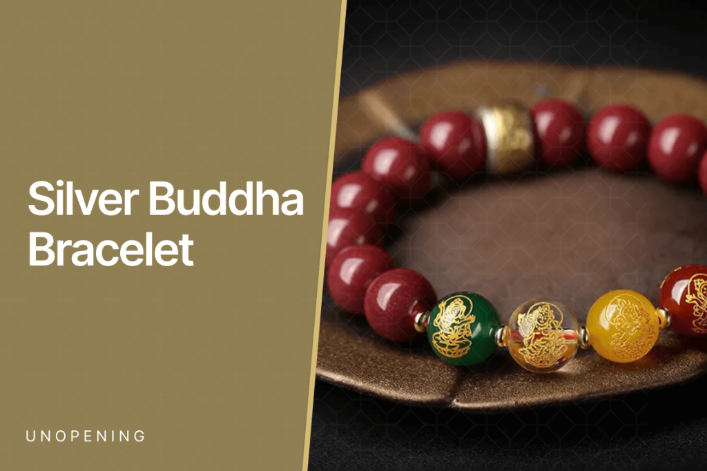 Silver Buddha bracelet