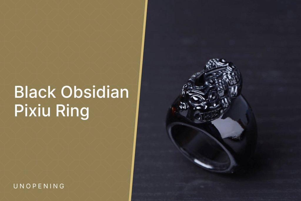 Black Obsidian Pixiu Ring
