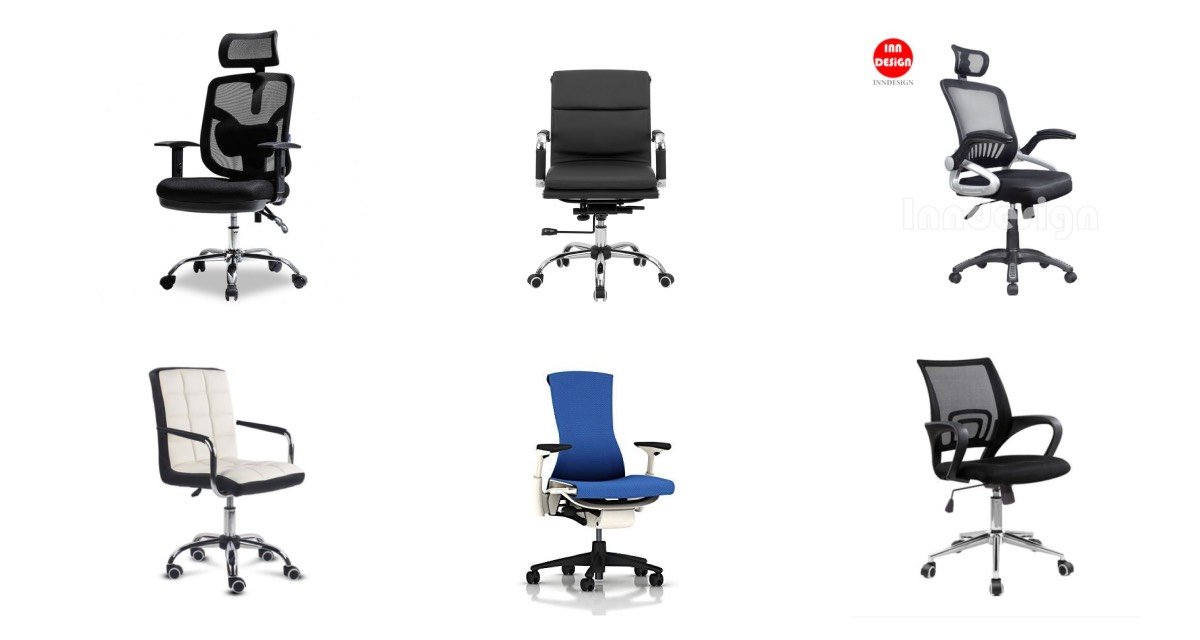 collage of 6 of the best office chairs in Singapore