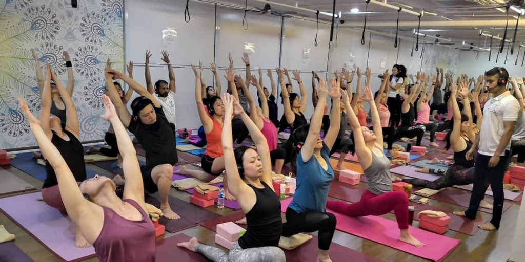 A class with Real Yoga