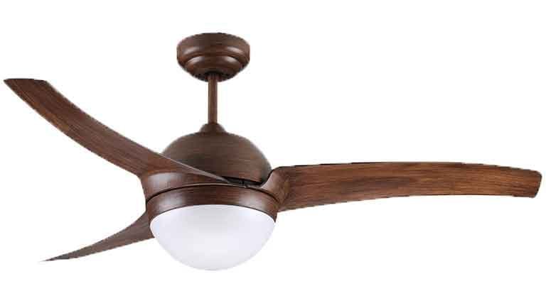 Fanco A-Con 42 Inch Ceiling Fan with LED Light, wood colour