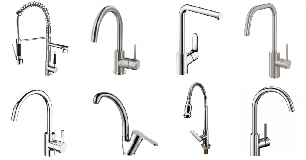 Different types of kitchen taps