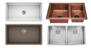 Different types of kitchen sinks