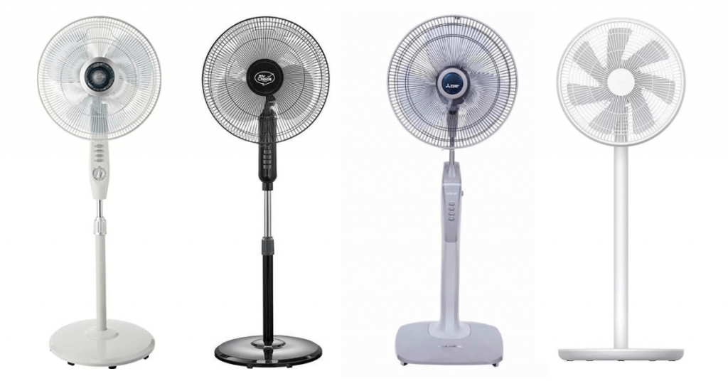 different standing fans to choose from