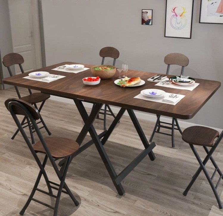 Foldable Dining Table Simple Square