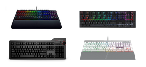 collage of some of the best mechanical keyboards in Singapore