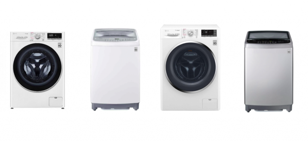 photos of the best LG washing machines in Singapore