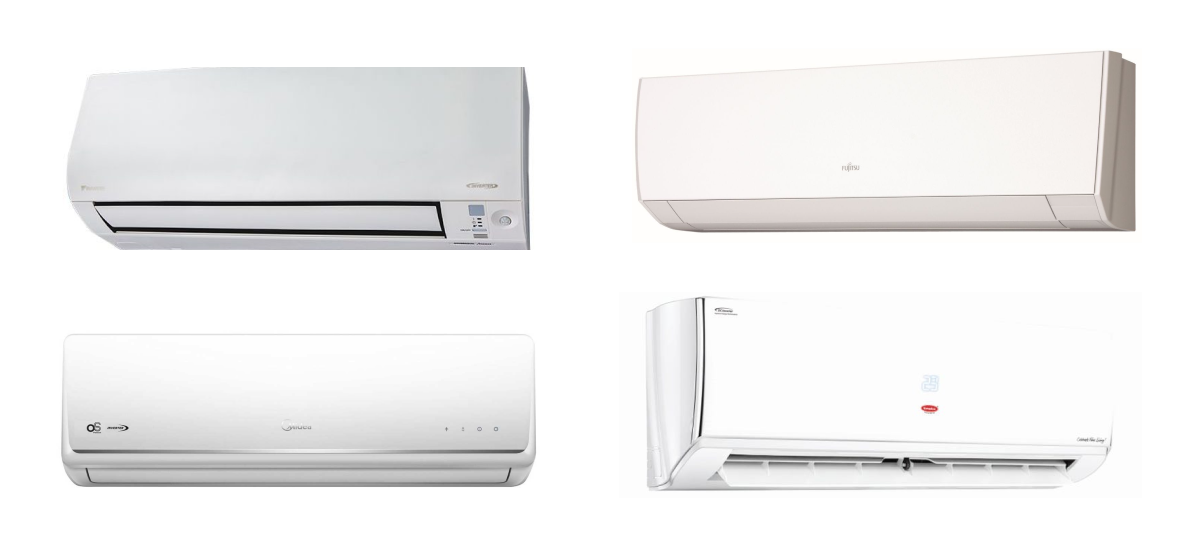 photos of aircons from the best aircon brands in Singapore