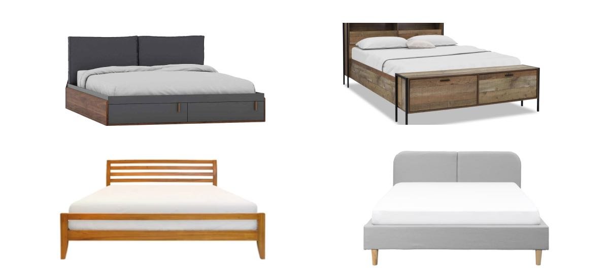 photos of different bed frames in Singapore