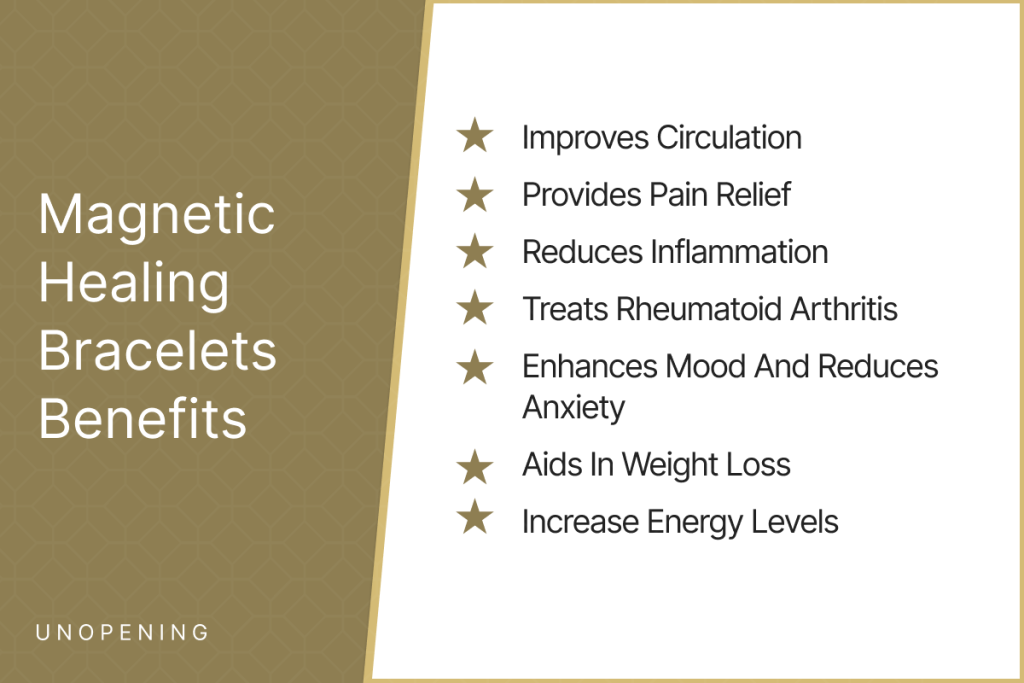 Magnetic Healing Bracelets
Benefits